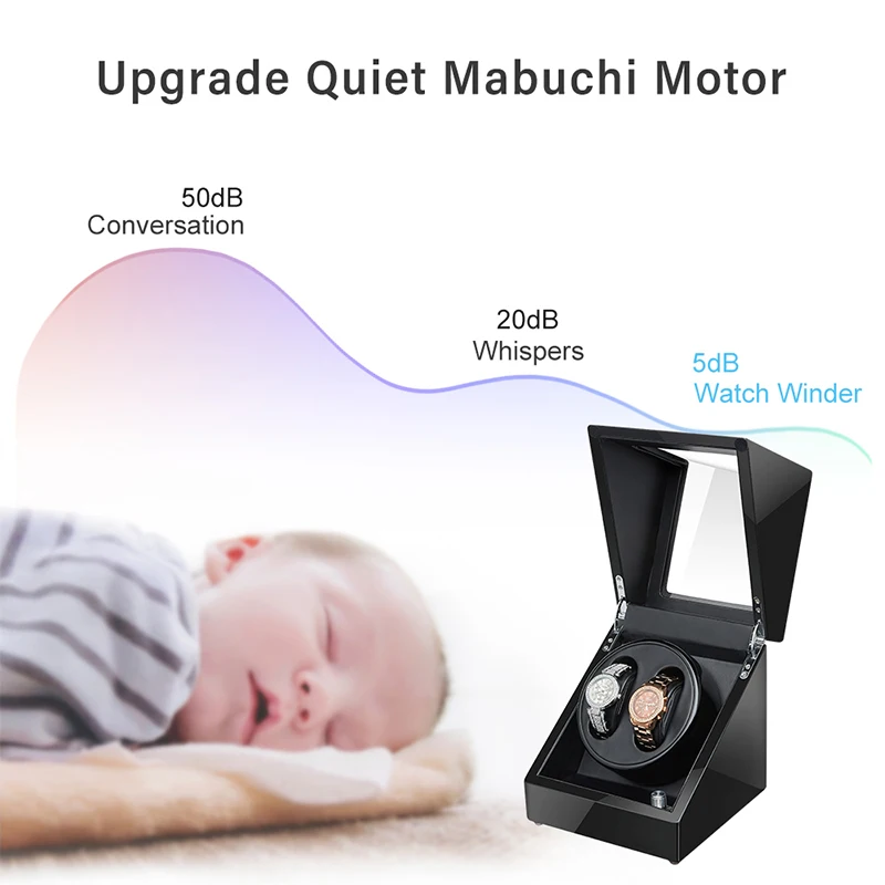 AAA качественная двойная намотка для часов деревянная автоматическая коробка