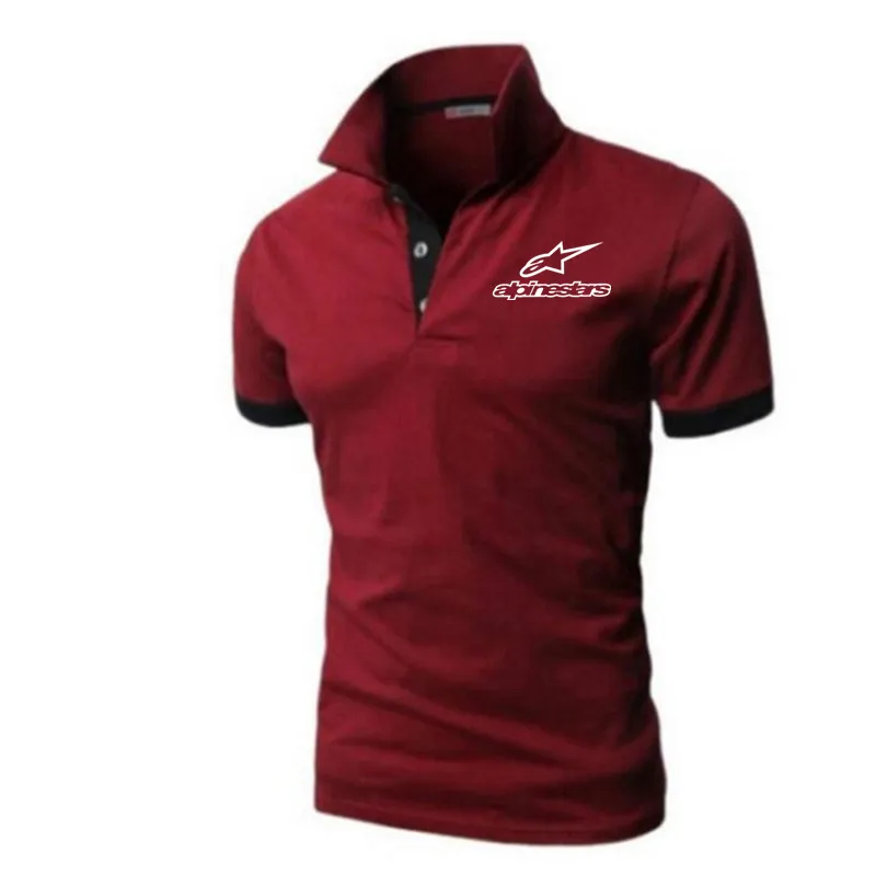 

New Spring and summer Polo shirt men's casual slim Polo shirt men's breathable short sleeve polo shirt new brand clothing