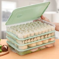 refrigerator food storage box dumpling egg freezer container multi layer stackable microwave home kitchen fresh keeping box