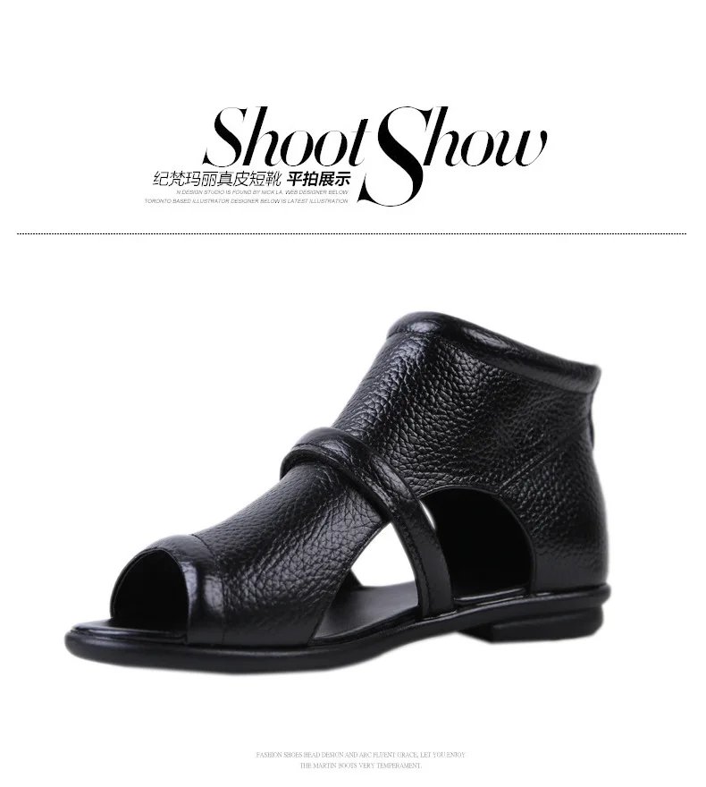 

New spring and summer women's sandals fish mouth flat sandals small white shoes leather women's shoes