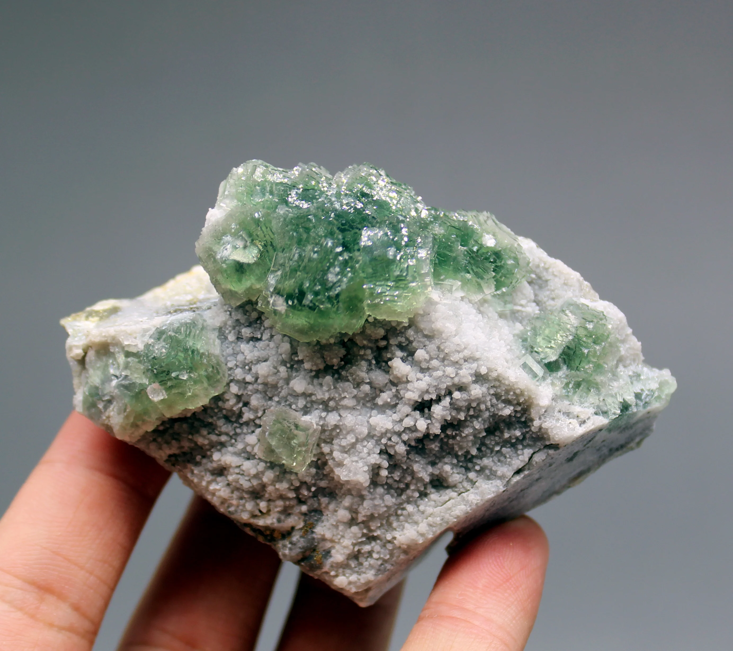 

188g Natural rare Stepped green fluorite mineral specimens Stones and crystals Healing crystal