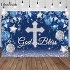 Фон для фотосъемки с изображением Креста, голубого звездного неба