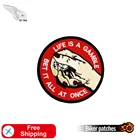 Пальцев кости панк Вышитые заплаты для одежды крутые футболки с аппликацией оптовая продажа значки с бесплатной доставкой по индивидуальному заказу патч