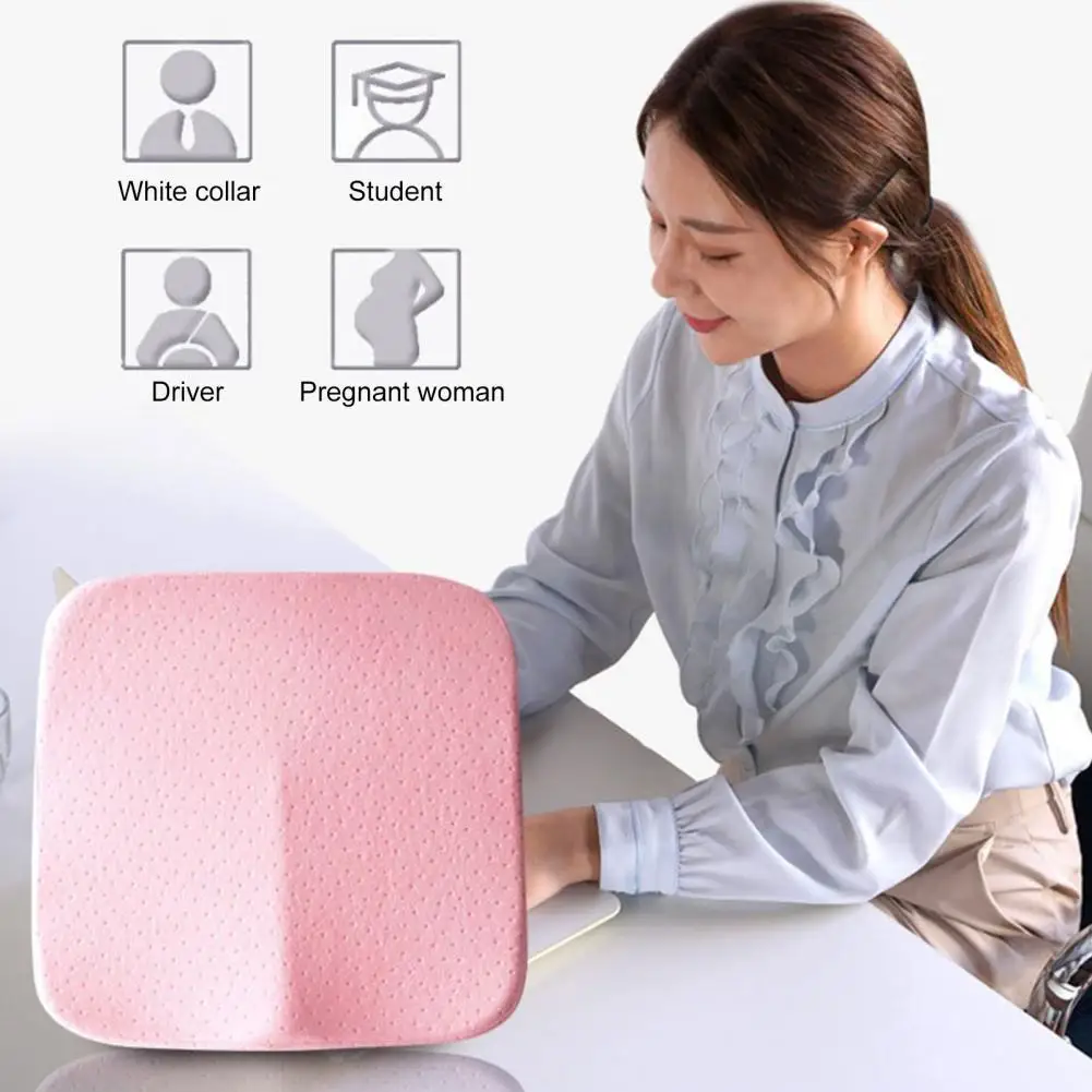 

Memory Foam Seat Cushion Relax Massage High Flexibility Rebound Square Coccyx Office Chair Wheelchair Cushion Car Seat Pillow