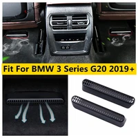 yimaautotrims seat under floor air conditioner duct vent outlet cover trim interior kit fit for bmw 3 series g20 2019 2022