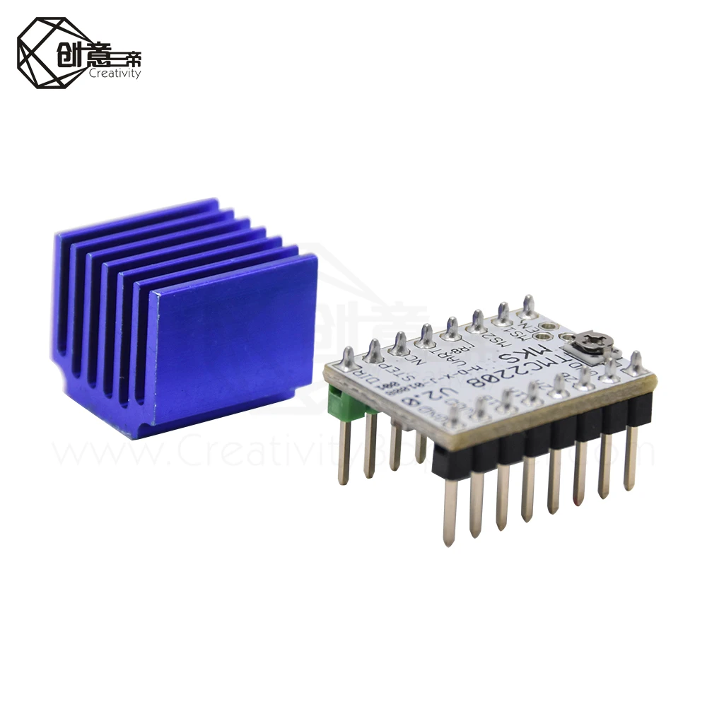 5pcs tmc2208 v2 0 stepper motor driver 3d printer parts tmc2130 tmc2209 for skr v1 3 v1 4 mks gen ramps 1 4 mini e3 free global shipping