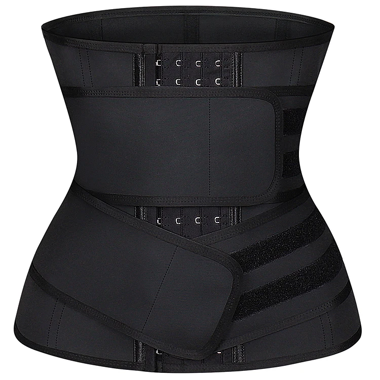 

High Compression Latex Waist trainer 9 Steel Bones 4 Hooks Corset Waist Training Girdle Slimming Belt Double Straps Shapewear