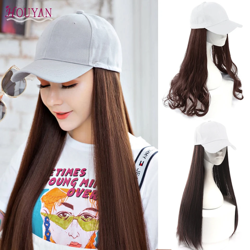 Кепка с козырьком HOUYAN синтетическая шапка высокотемпературный волоконный парик