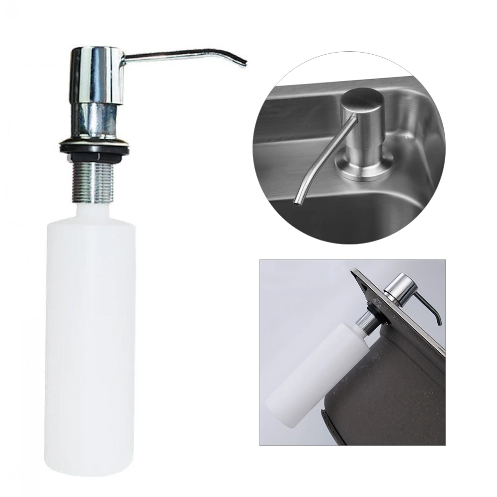 Бортике ручной раковина моющие средства диспенсер для мыла 304 Нержавеющая сталь