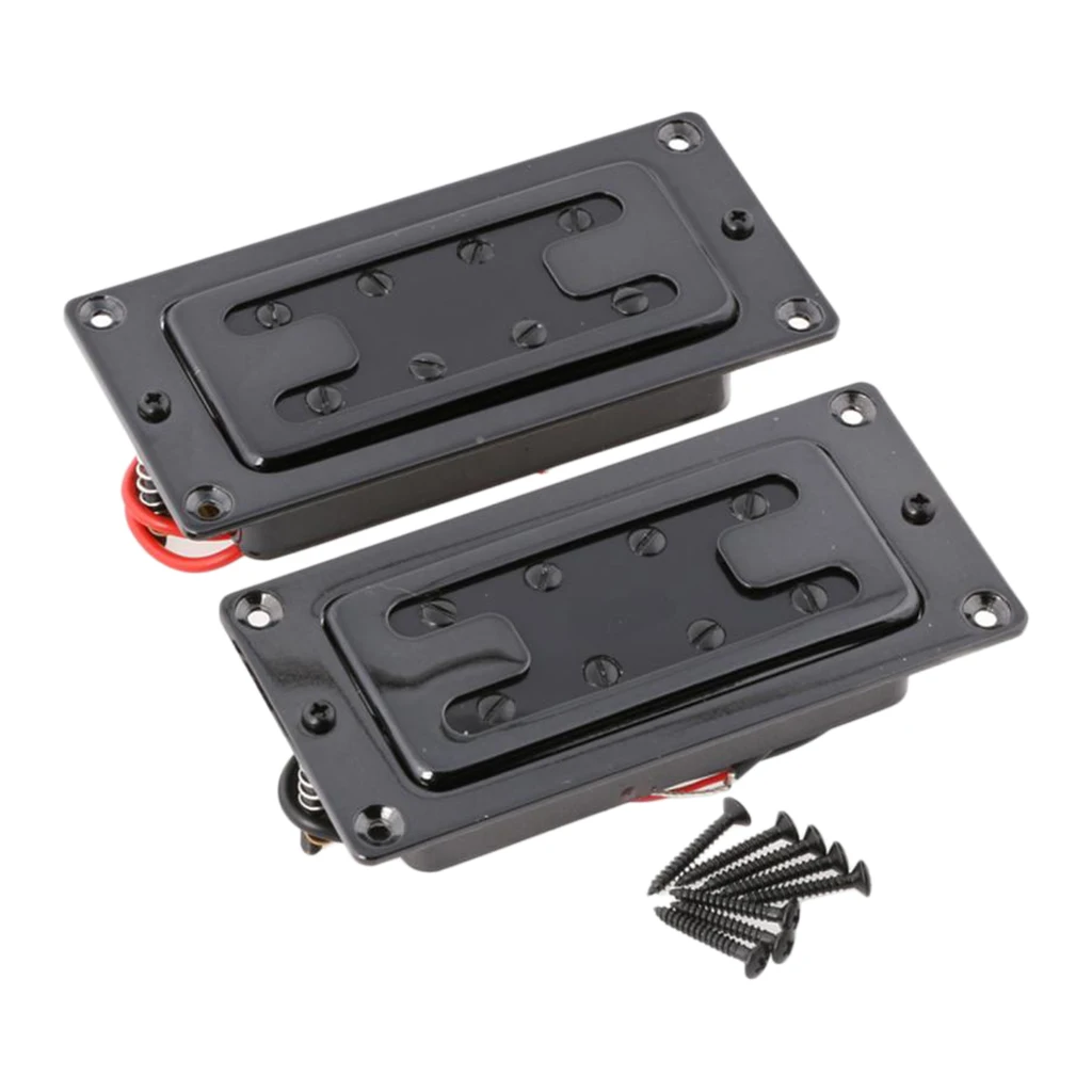 4 струны бас гитара Пикап электрический Humbucker с винтами комплект | Спорт и