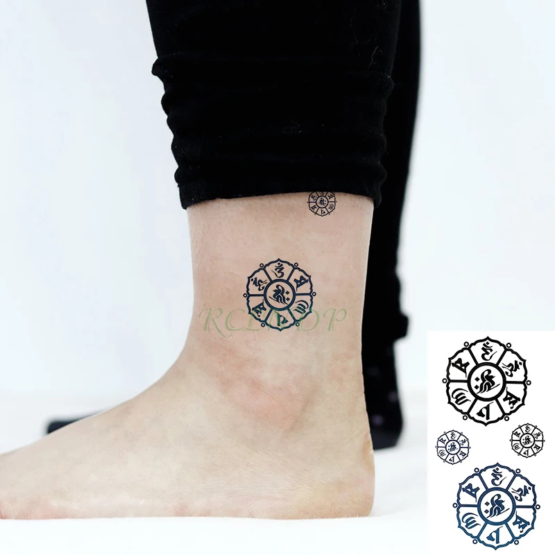 Водостойкая временная татуировка, наклейка биологической опасности, Biohazard, danger tatto, флэш-тату, поддельные татуировки для мужчин и женщин