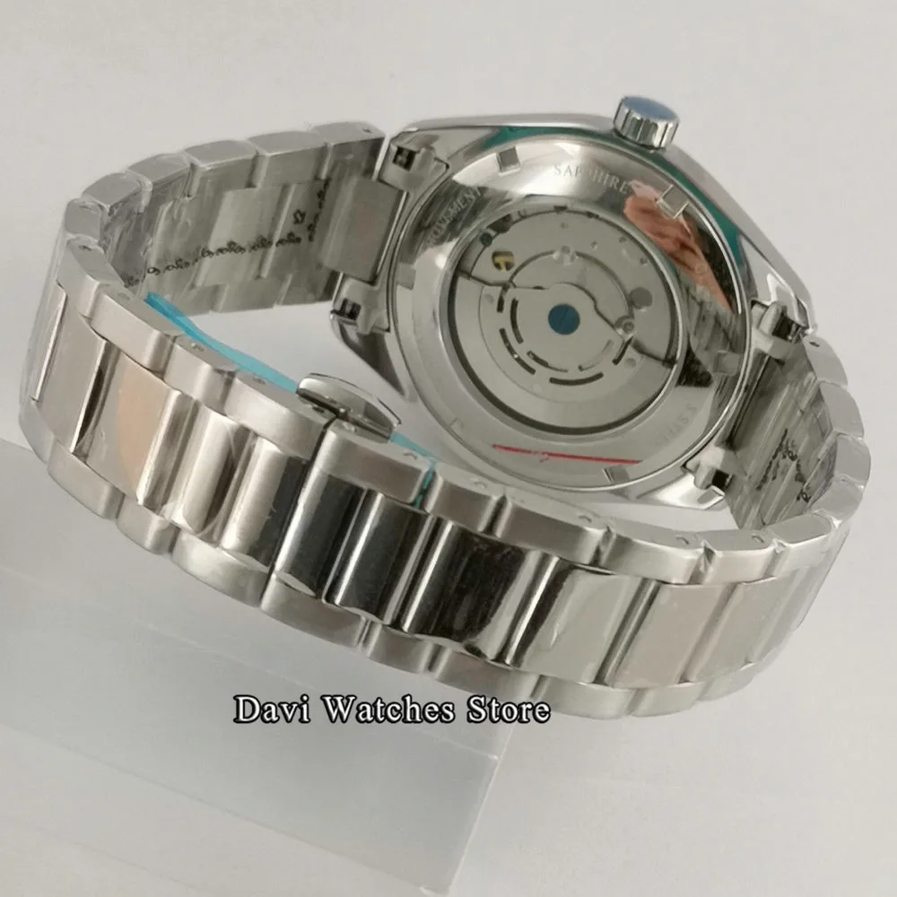 41 мм новые светящиеся автоматические механические мужские часы 3 типа роскошные