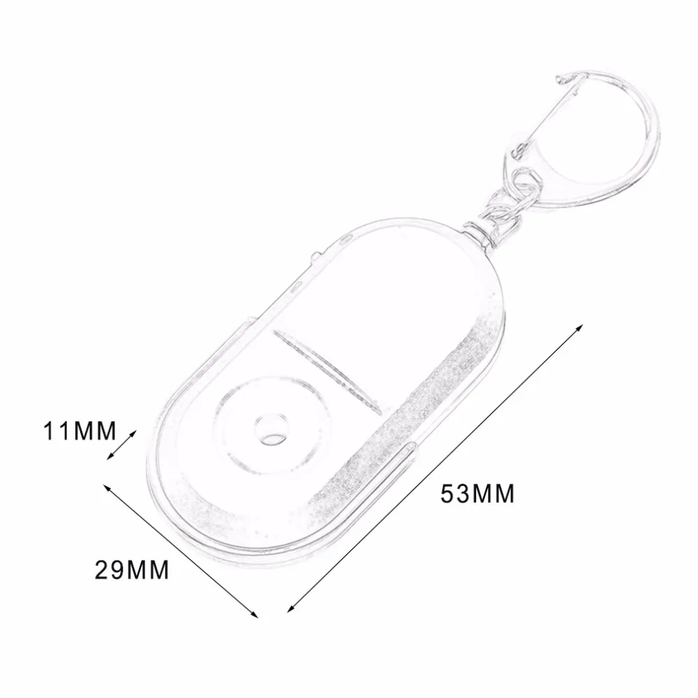 

New Smart Anti-Lost Alarm Wallet Phone Key Finder Locator Keychain Whistle Sound With LED Light Mini Anti Lost Key Finder Sensor