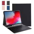 Чехол с клавиатурой с подсветкой для iPad Pro 12,9 2018, чехол с держателем для карандаша для Apple iPad Pro 2018 12,9 дюйма, чехол для беспроводной клавиатуры