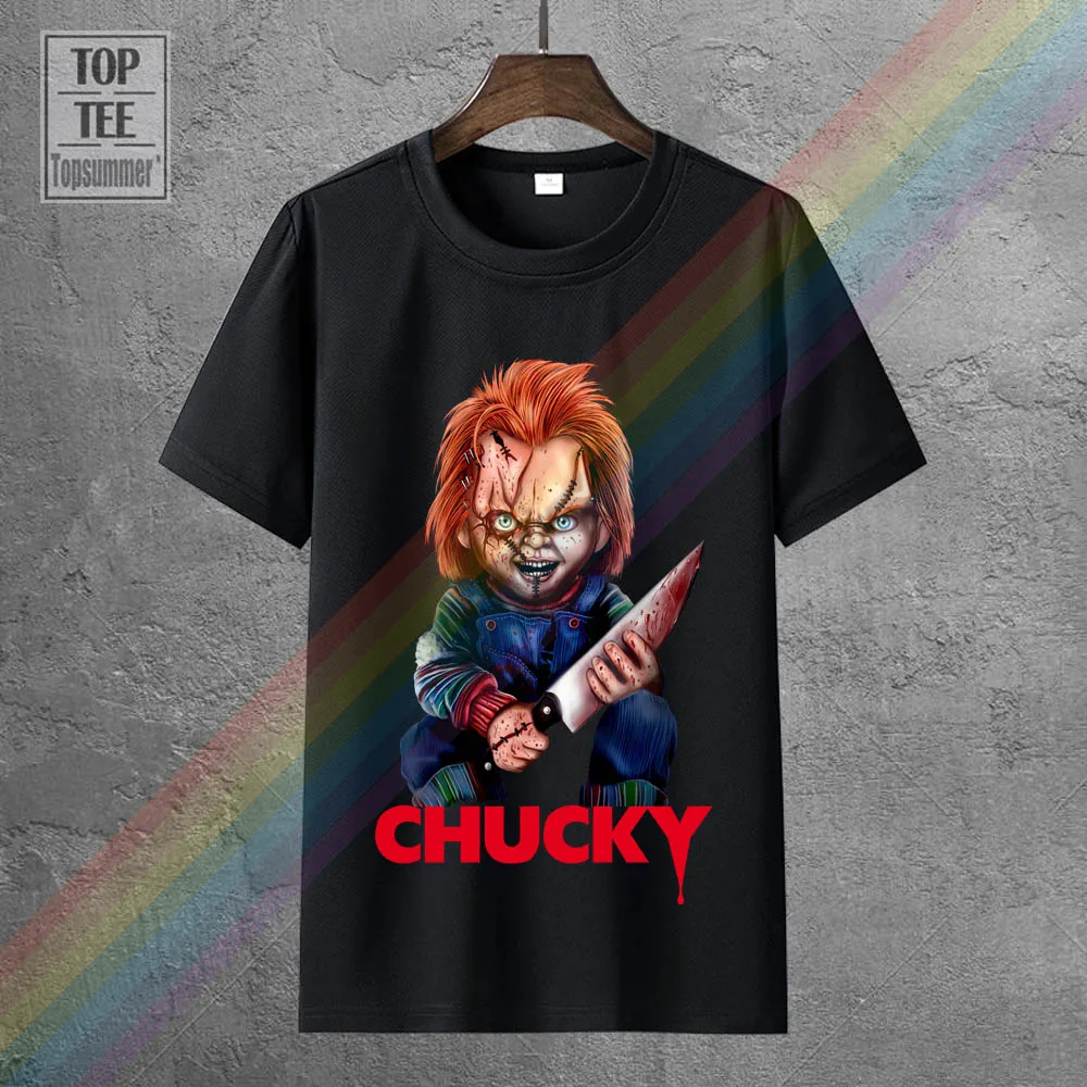 

Chucky Don Mancini Movie Poster Mens Tshirt Fitness Clothing Tee Shirt Cool Logo T-Shirt 100% Cotton
