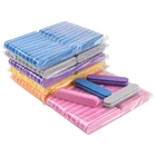 Мини-губка для ногтей nagelvijl, 100 шт., профессиональный УФ-гель для ногтей, инструменты, цветные наждачные пилочки для маникюра