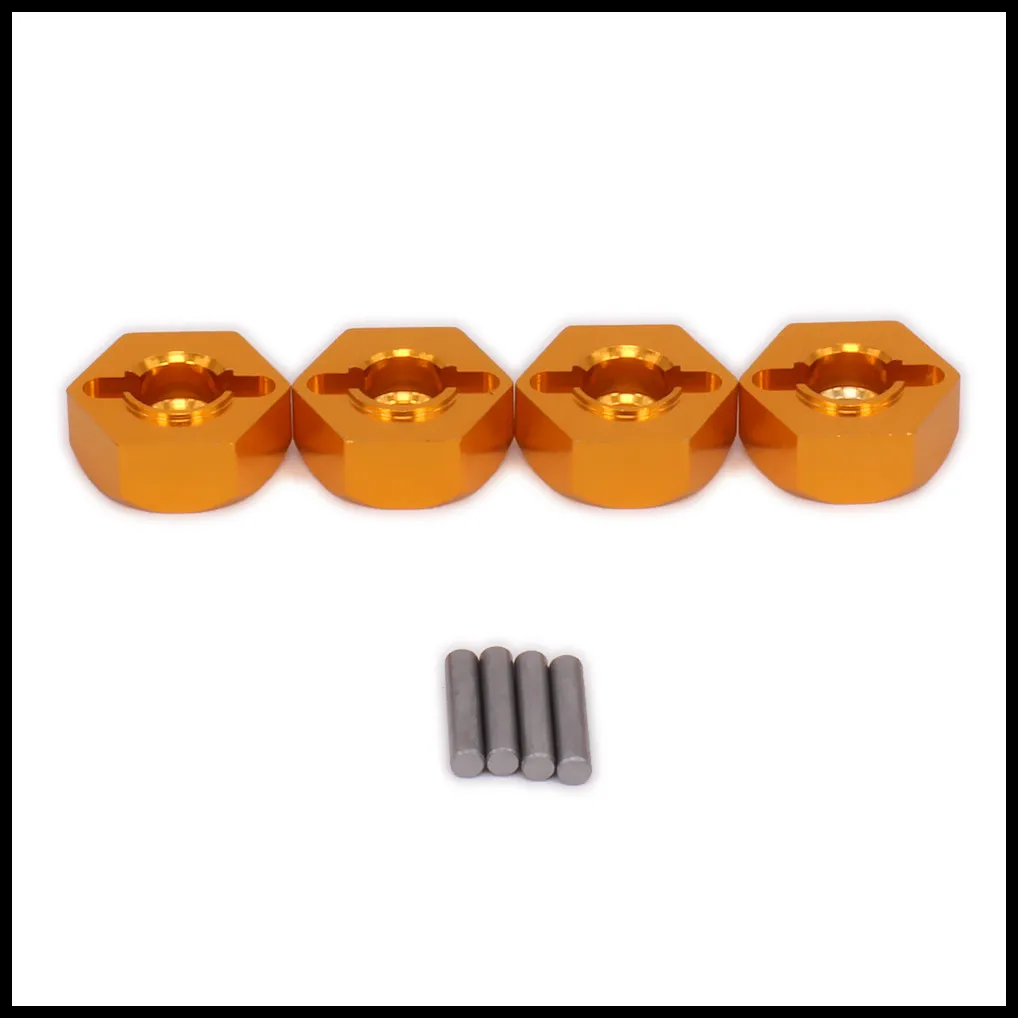 

4PCS RCAWD Alloy Wheel Hex Hub Adaptor For Rc Hobby Model Car 1/10 Himoto Big Foot Truck E10Mtl E10Mt E10Bp 33009 Hopup Parts