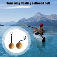 cork ball floating chain round 35mm float buoyant rope kayak ring chain for boat sailing kayaking surfing d5c2