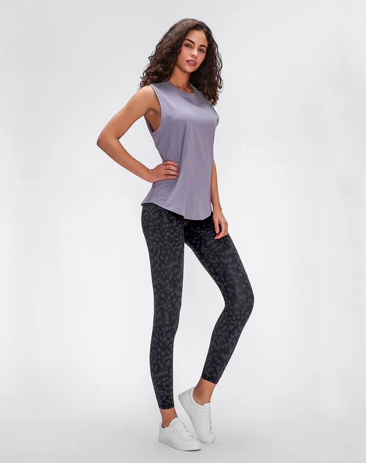 

[Chic Series] Yoga Top Women Sports Tank Top Casual T-shirt