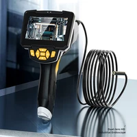 digital industrial endoscope 4 3 inch lcd screen borescope videoscope semi rigid inspection camera handheld endoscope