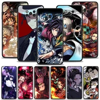 Phone Case For Xiaomi POCO Pro NFC Pocophone Silicone Fundas Black Coque Demon Slayer Kimetsu Yaiba