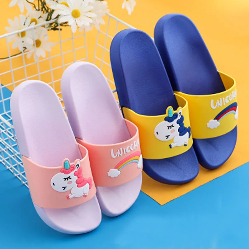 Женские тапочки с единорогом Милые домашние Тапочки для ванной Обувь влюбленных