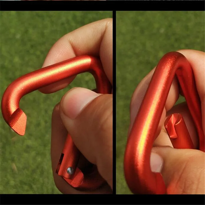 1 шт. оранжевый карабин треугольный многоцелевая Пряжка защелкивающийся крючок