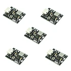 Повышающий преобразователь USB Type-C 5 шт., Повышающий Модуль питания для зарядки аккумуляторов, защитная плата светодиодный ным дисплеем, зарядное устройство USB сделай сам, 5 В, 2 А