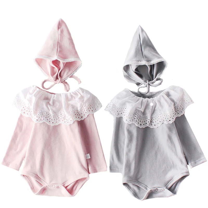 

Girls Lace Newborn Baby Rompers For Baby Girl Romper Long Sleeve Baby Clothes For Girls Jumpsuit 100% Cotton Baby Boys Romper