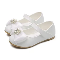 new baby girls leather shoes girls flower kids princess shoes cocktail party shoes for baby girls wedding dress shoes white red