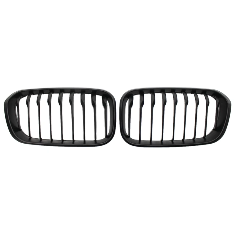 Передний капот решетка Одноместный планка почек гриль рамка матовый черный