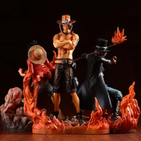 3pcsset anime one piece dxf brotherhood ii figure portgas ace sabo luffy figurine figur action figures pvc collection model toy