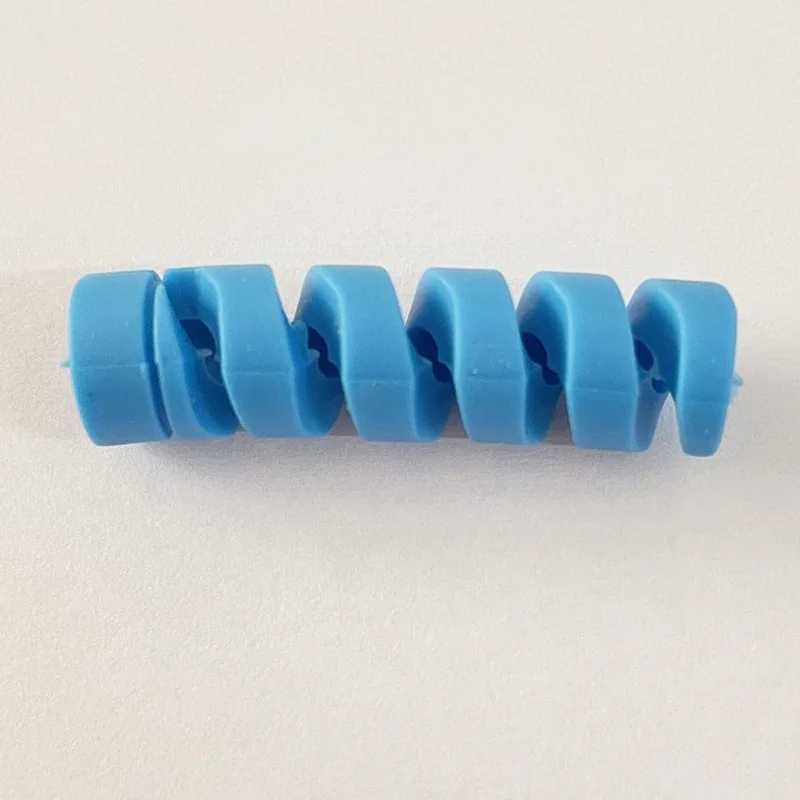 

1 PCS Creative Spiral Cable Protector Data Line Silicone Bobbin Winder Protective Multiple Colors Optional For Iphone ,Type-c