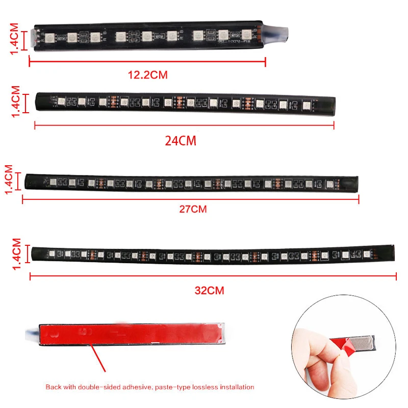 Светодиодный RGB Автомобиль окружающего полосы внутренняя световая панель