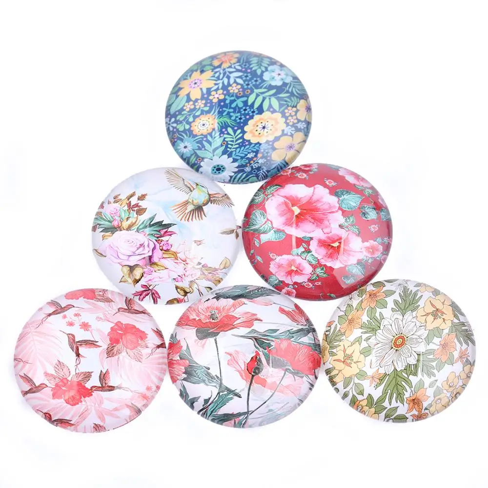 Стеклянный кабошон для фотографий Onwear Mix Bird Flower 12 мм 16 20 25 30 | Украшения и
