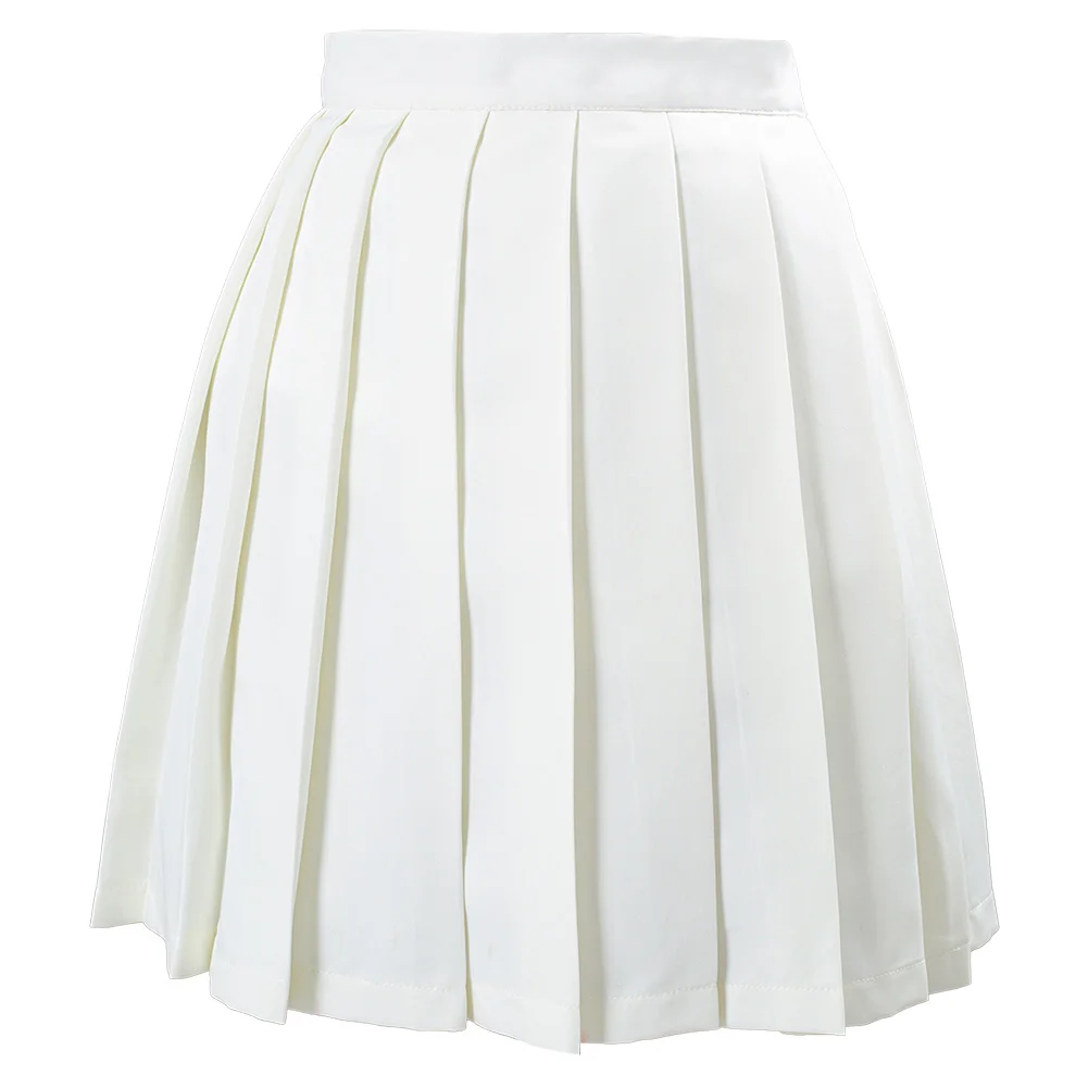 Японская школьная форма плиссированная юбка Женская однотонная Jk матросские