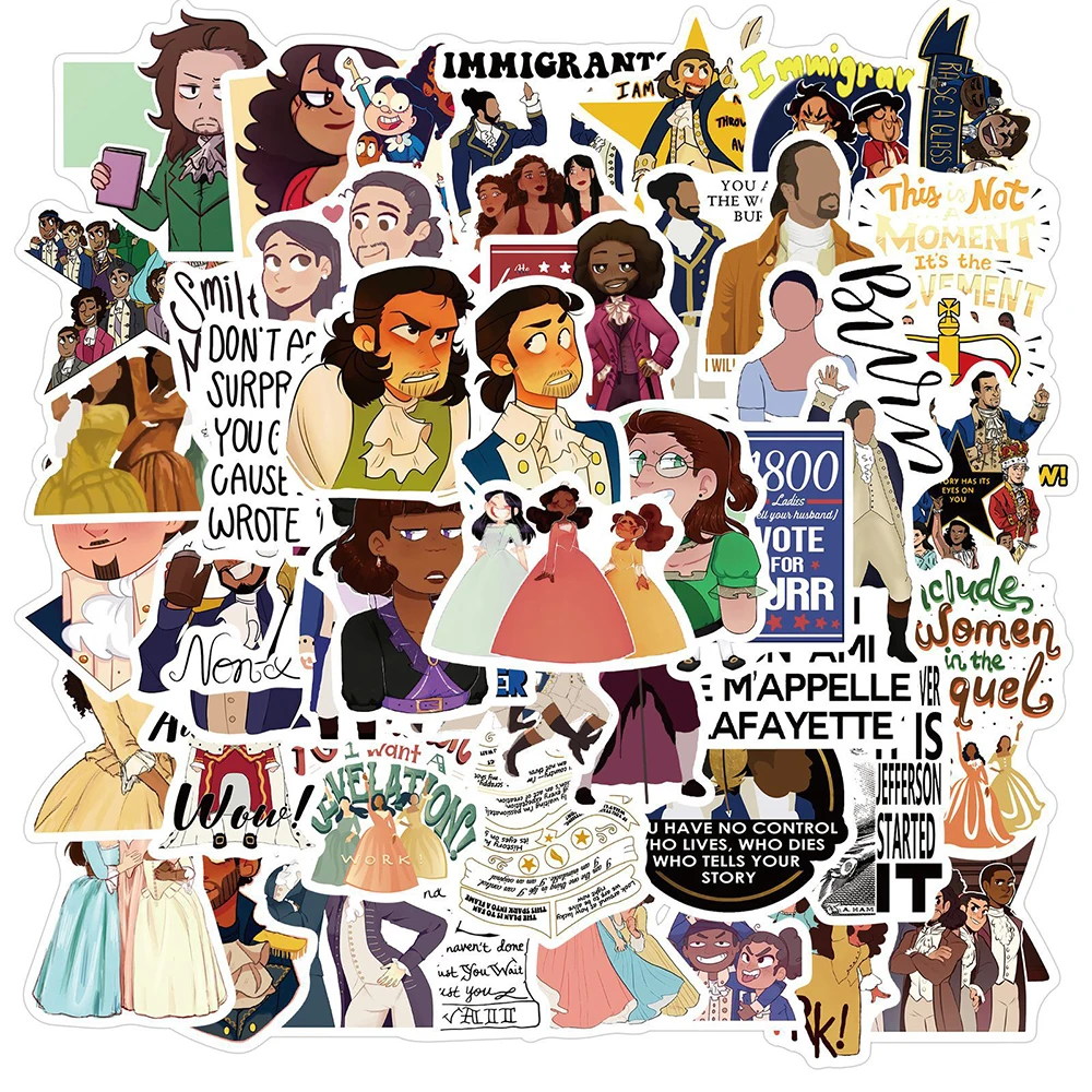 Наклейки музыкальные гамильтоновые сделай сам для скейтборда мотоцикла багажа