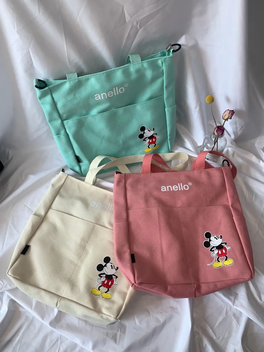 Женская сумка Disney с Микки Маусом модная для покупок через плечо вместительная на