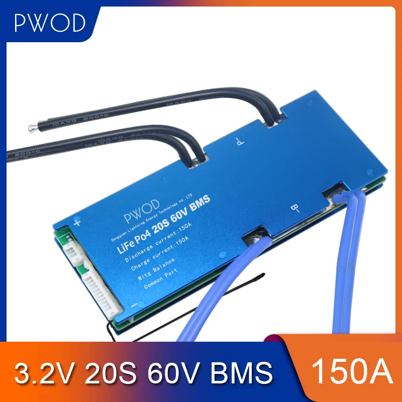 Плата защиты питания 20S 60 в литиевая батарея 3 2 плата от перегрева функция