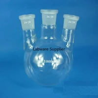 1000ml round bottom 3 neck glass flask with straight necks flask with three mouths for lab glassware