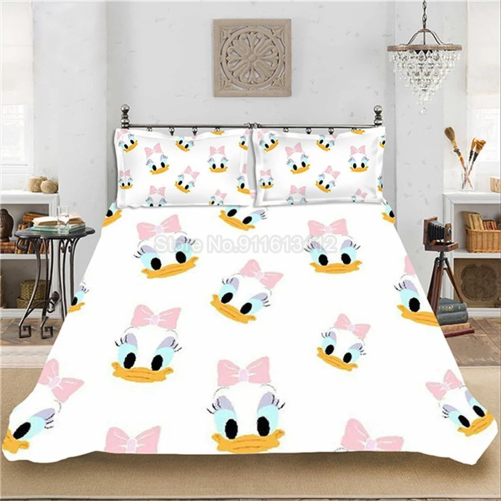 Черно белые комплекты постельного белья с Микки Маусом для девочек детские