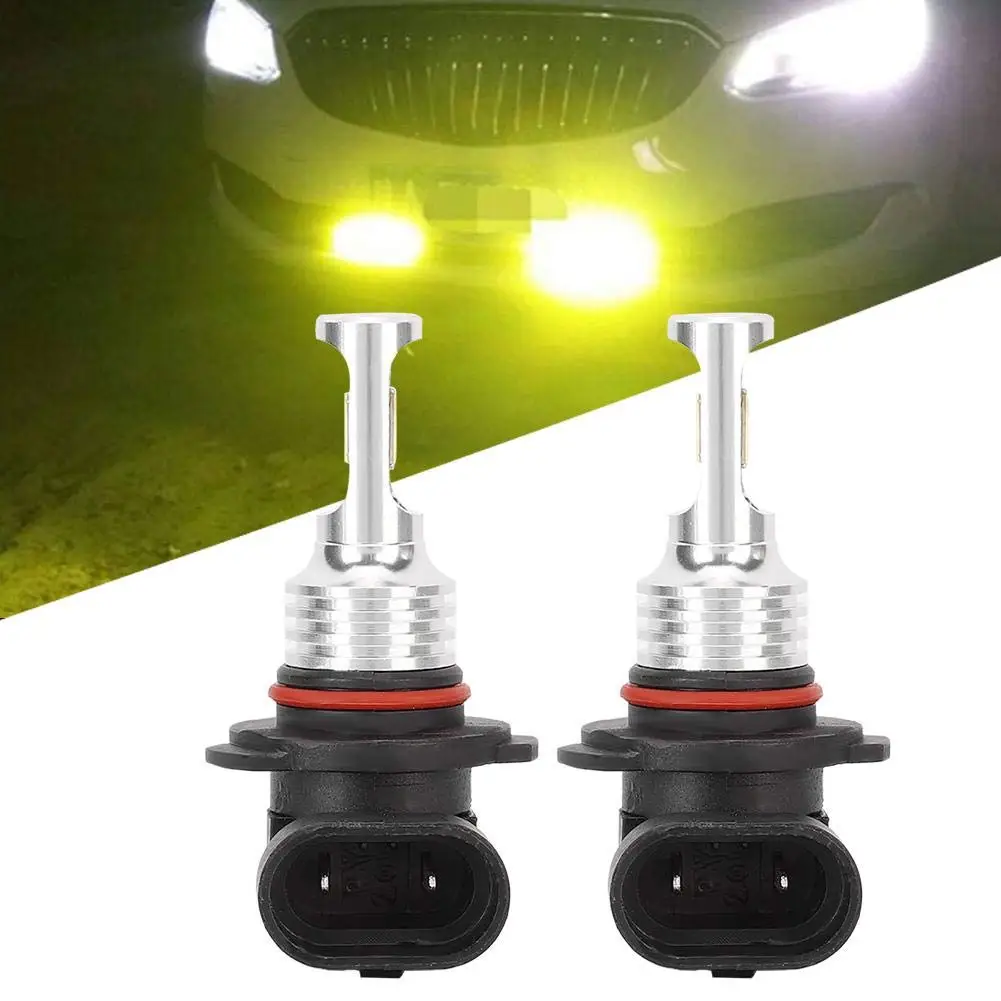 DC12V 24V супер яркий 9005 80 Вт 3570 2SMD 3000K желтый светильник 2 шт. противотуманные лампы