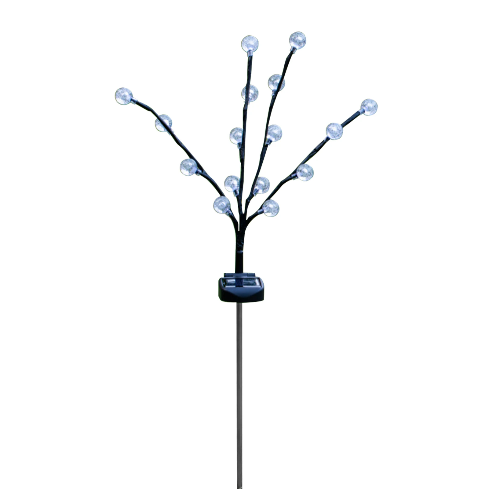 

Solar Lamp Art Craft Easy Install 4 Colors Lawn Bubble Ball Home 16 LED Tree Shape Garden Decor DIY Induction Waterproof Gift