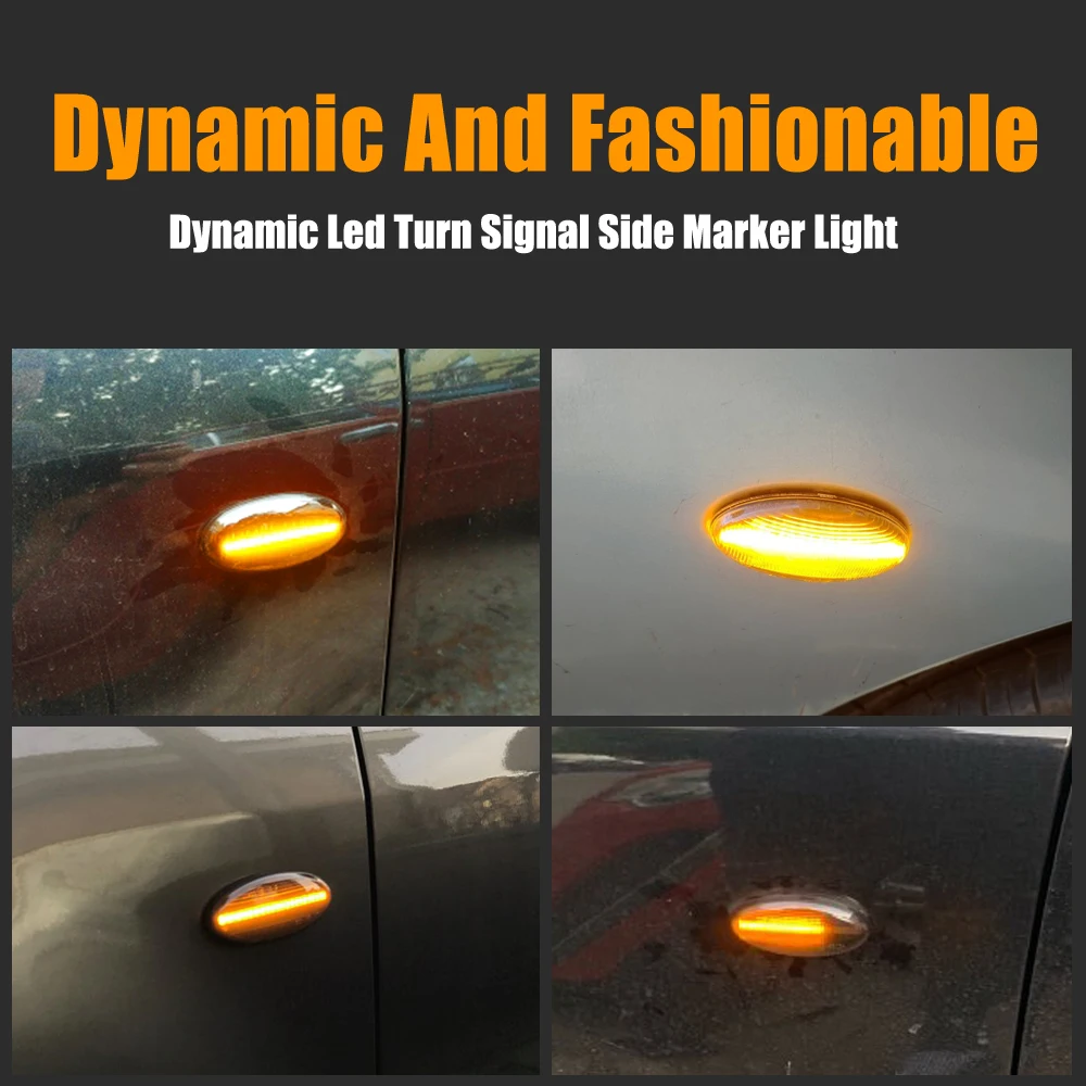 

For Mazda 2 2003-2014 For Mazda 3 5 6 BT-50 MPV Car Led Dynamic Turn Signal Light Side Marker Fender Indicator Blinker Lamp
