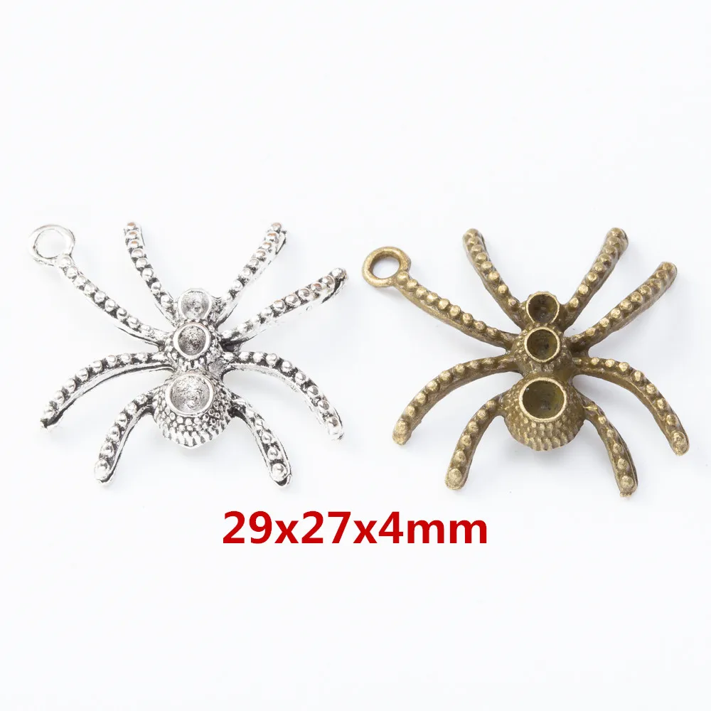 

15 штук подвески в виде паука из цинкового сплава в стиле ретро для рукоделия 8208