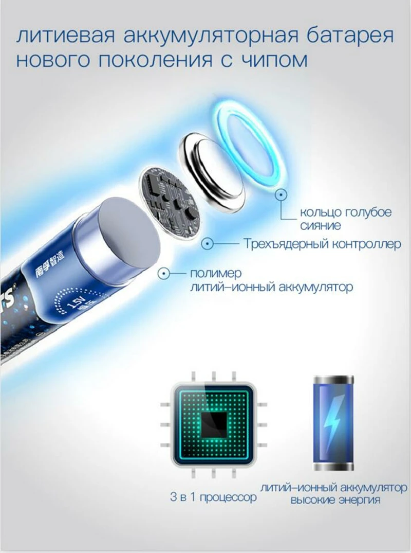 NANFU 8 шт./компл. tenavolts АА перезаряжаемая батарея с зарядным устройством и зарядным устройством 2775 МВтч литий-ионный аккумулятор для предзаряженный 2 abatteries 1,5 V [ру]