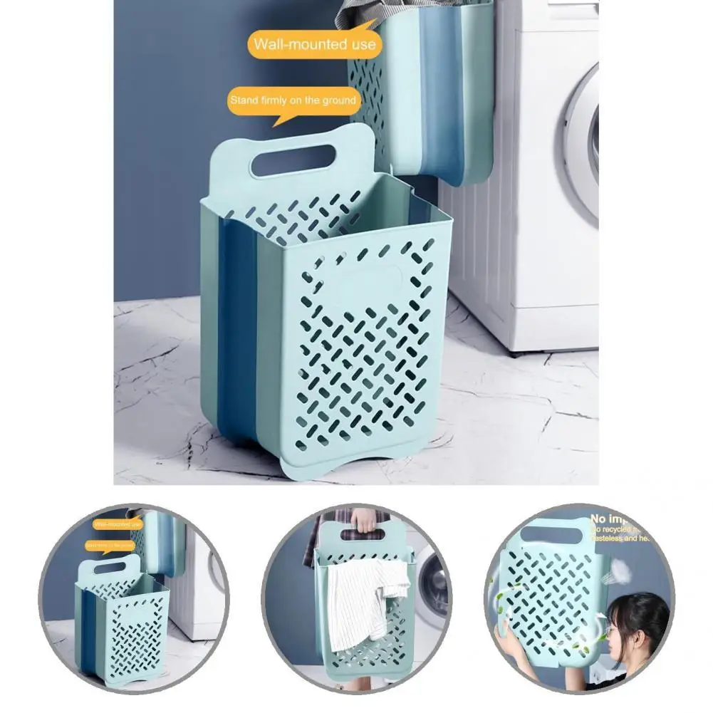 

Anti-deform Lightweight Collapsible Hanging Laundry Hamper for Bathroom