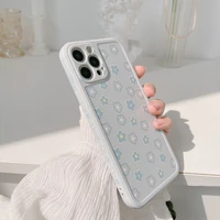 art retro wave point daisy flower korea phone case for iphone 12 11 pro max xr x xs max 7 8 puls se 2020 cases soft tpu cover