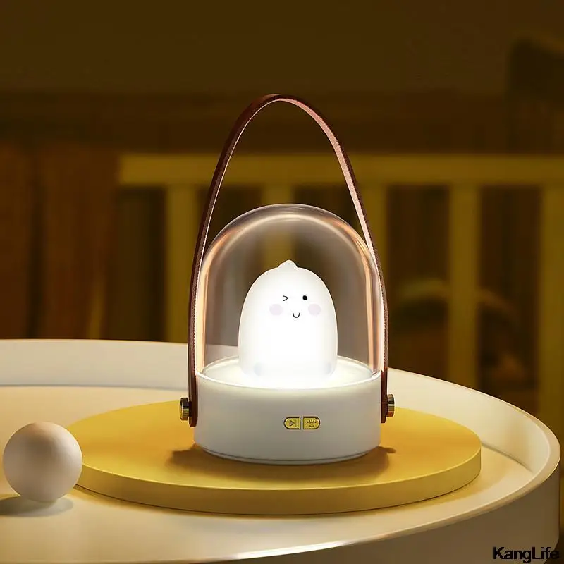 Прикроватная лампа музыкальная портативная с USB-зарядкой и тремя режимами