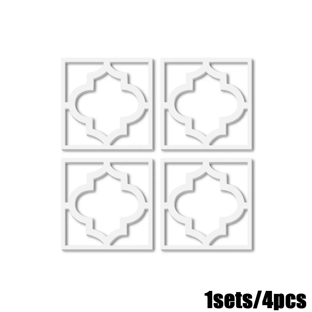 

4Pcs 20*20CM PS Board Mirror Wall Stickers Bedroom Decal DIY Home Art Decor Home Decoration New Arrival Fast Shipping
